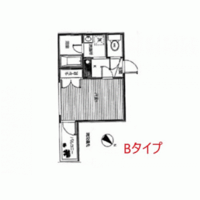 マンスリーライフ中川Bタイプ(No:026)の間取り図