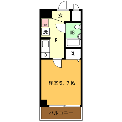 マンスリーライフ阪東橋(No:015)の間取り図
