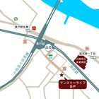 Ｎｏ：０１１　マンスリーライフ登戸（NET無料） 現地案内図
