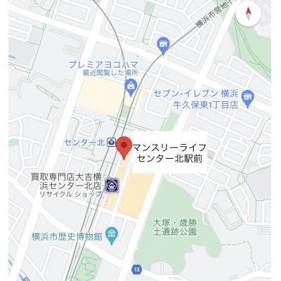 マンスリーライフセンター北駅前(No:040)の現地案内図